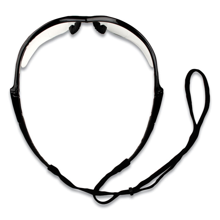 Nemesis Readers Safety Glasses, 3.0+ Diopter, Black Half Frame, Clear Dual Lens, 6/Box
