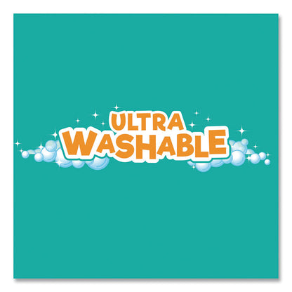 Kids Ultra Washable Markers, Medium Bullet Tip, Assorted Colors, 10/Pack
