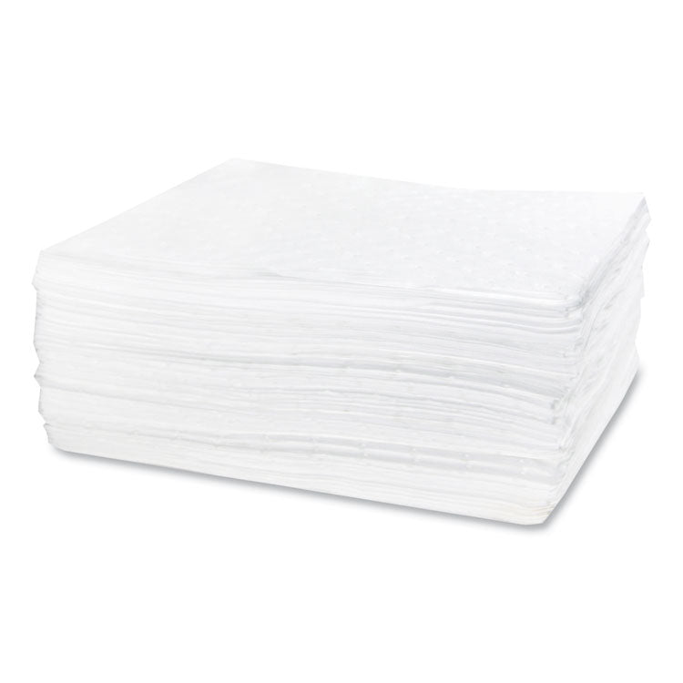 TASKBrand Industrial Oil Only Sorbent Pad, 0.21 gal, 15 x 18, 100/Carton