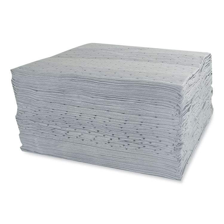 TASKBrand All Sorb Industrial Sorbent Pad, 0.24 gal, 15 x 18, 100/Carton