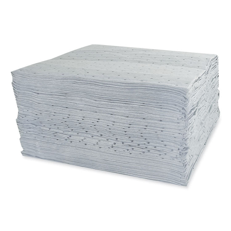 TASKBrand All Sorb Industrial Sorbent Pad, 0.22 gal, 15 x 18, 100/Pack