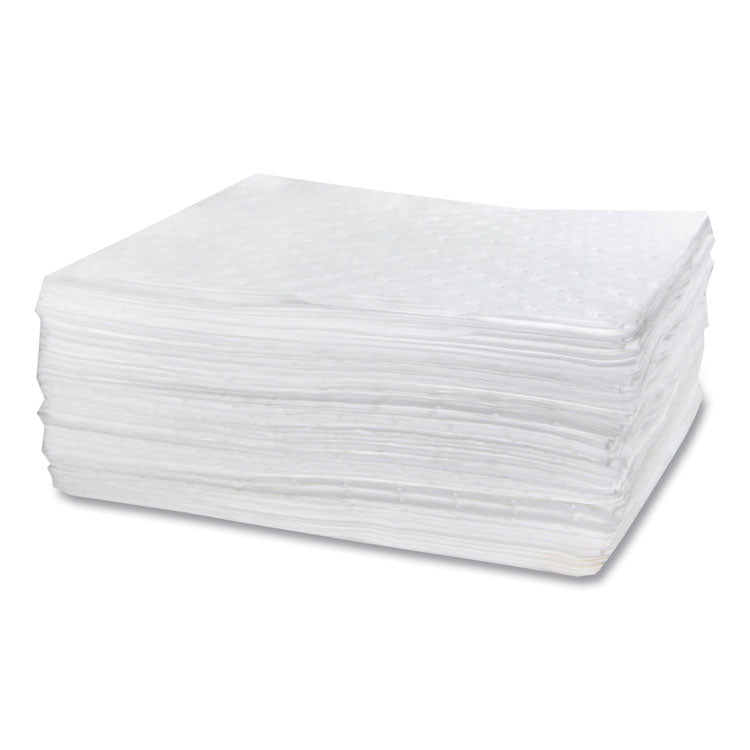 TASKBrand Industrial Oil Only Sorbent Pad, 0.17 gal, 15 x 18, 100/Carton
