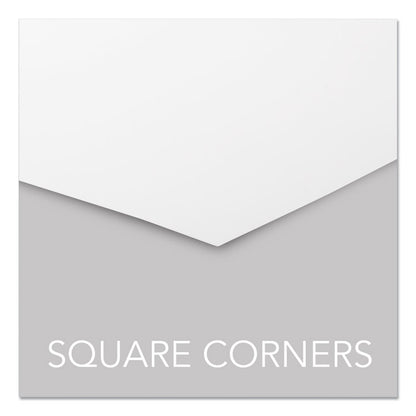 Design View Poly Presentation Covers for Binding Systems, Plastic, Square Corners, 11 x 8.5, Frost, 25/Pack