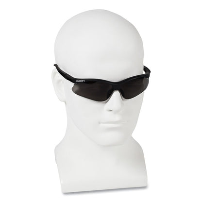 Nemesis Safety Glasses, Black Half Frame, Smoke Dual Lens, 12/Box