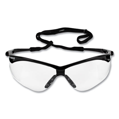 Nemesis CSA Safety Glasses, Black Half Frame, Clear Dual Lens, 12/Box