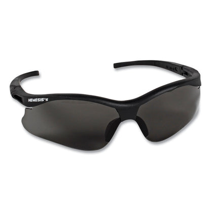 Nemesis Safety Glasses, Black Half Frame, Smoke Dual Lens, 12/Box
