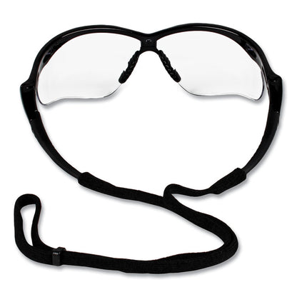 Nemesis CSA Safety Glasses, Black Half Frame, Clear Dual Lens, 12/Box