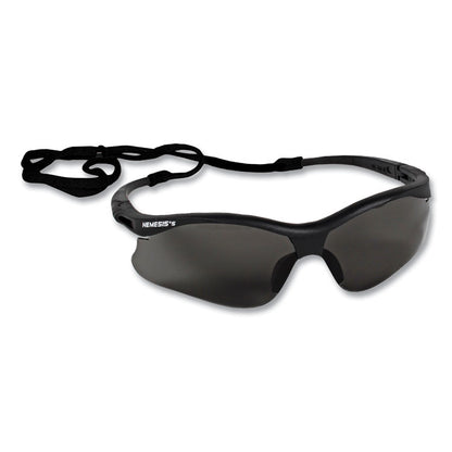Nemesis Safety Glasses, Black Half Frame, Smoke Dual Lens, 12/Box