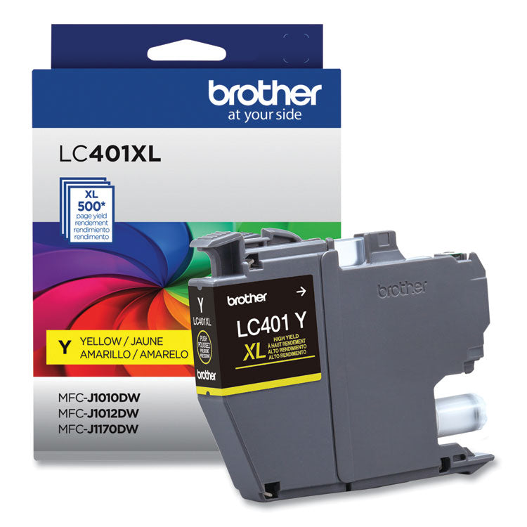 LC401XLYS High-Yield Ink, 500 Page-Yield, Yellow