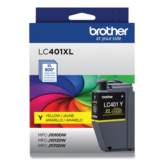LC401XLYS High-Yield Ink, 500 Page-Yield, Yellow