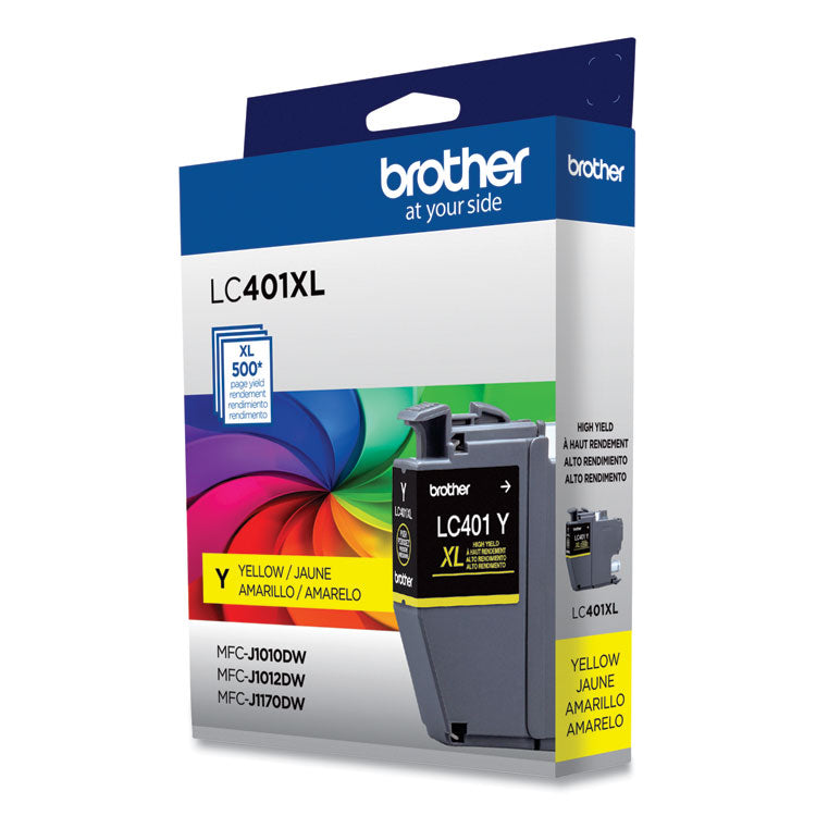 LC401XLYS High-Yield Ink, 500 Page-Yield, Yellow