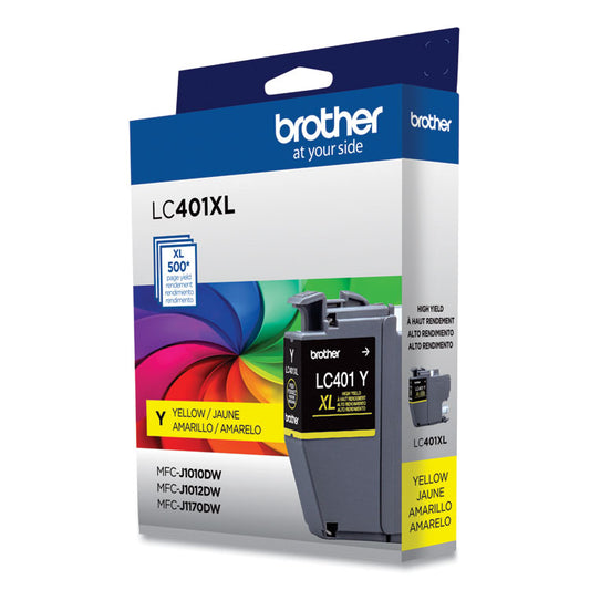 LC401XLYS High-Yield Ink, 500 Page-Yield, Yellow