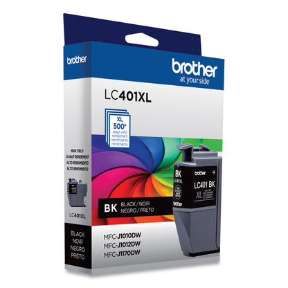 LC401XLBKS High-Yield Ink, 500 Page-Yield, Black