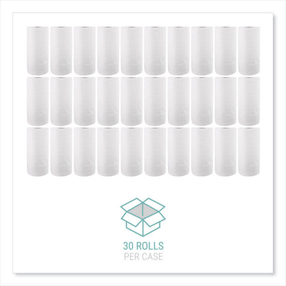 Kitchen Roll Towels, 2-Ply, 11 x 8.8, White, 100/Roll, 30 Rolls/Carton