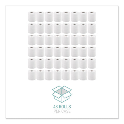 Bath Tissue, Individually Wrapped Rolls, Septic Safe, 2-Ply, White, 500 Sheets/Roll, 48 Rolls/Carton