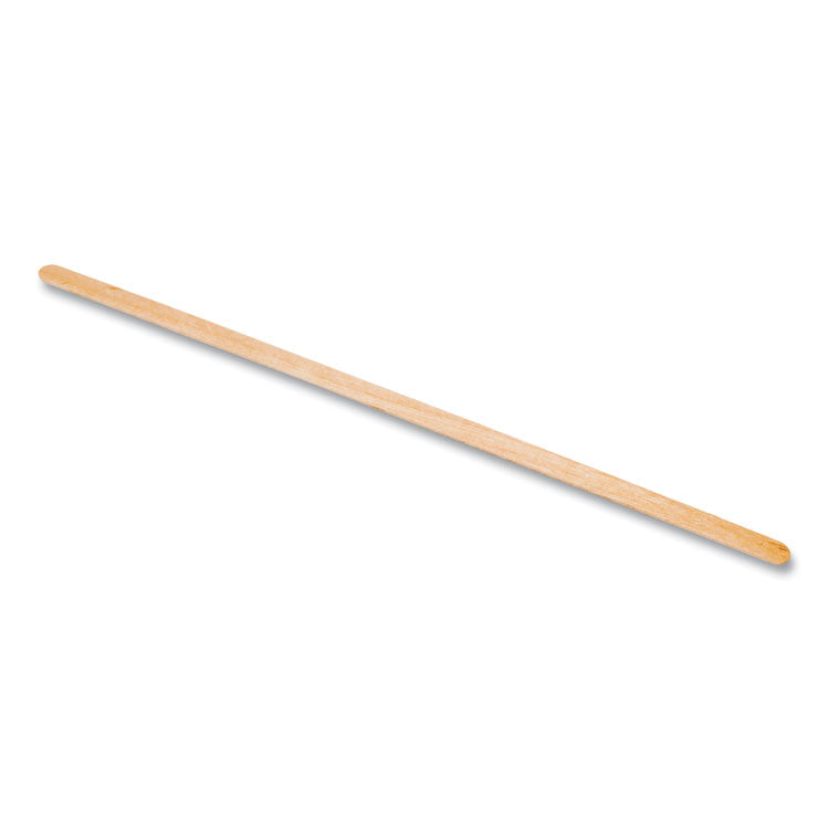Wood Stir Sticks, 7.5", Wrapped, 5,000/Carton
