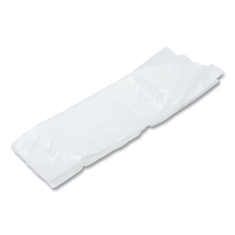 Poly Apron, 28 x 46, One Size Fits Most, White, 100/Pack, 10 Packs/Carton