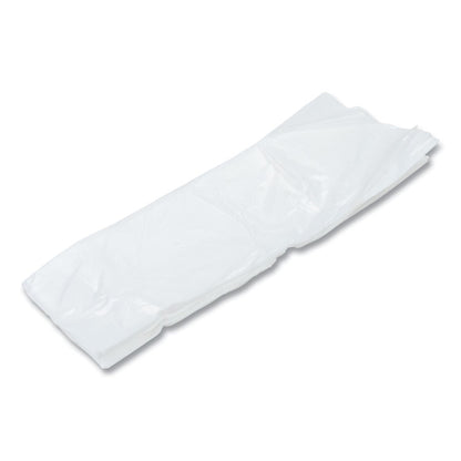 Poly Apron, 28 x 46, One Size Fits Most, White, 100/Pack, 10 Packs/Carton