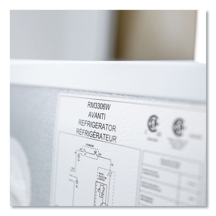 3.3 Cu.Ft Refrigerator with Chiller Compartment, White