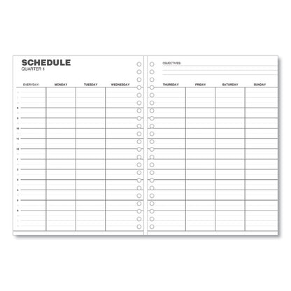 Monthly Planner, 11 x 8, Black Cover, 14-Month: Dec 2025 to Jan 2027