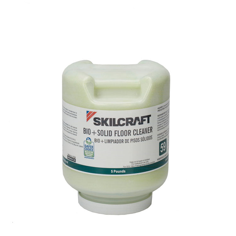 7930016951910, SKILCRAFT Bio+ Floor Cleaner, Unscented, 5 lb Bottle, 2/Carton
