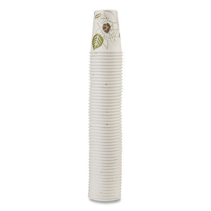 Pathways Paper Hot Cups, 8 oz, White/Brown, 50/Pack