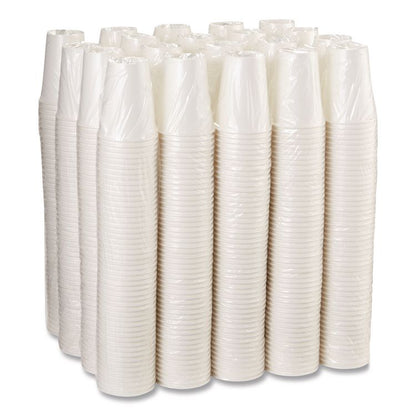 Paper Hot Cups, 12 oz, White, 50/Sleeve, 20 Sleeves/Carton
