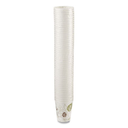 Pathways Paper Hot Cups, 10 oz, White/Brown, 50/Pack