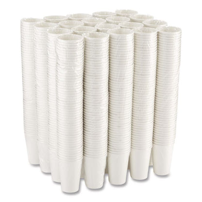 Paper Hot Cups, 16 oz, White, 50/Sleeve, 20 Sleeves/Carton