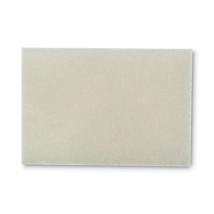 Light Duty Scrubbing Pad 9030, 3.5 x 5, White, 40/Carton