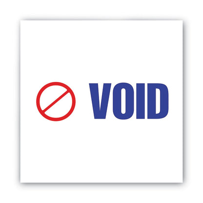 Pre-Inked Shutter Stamp, Red/Blue, VOID, 1.63 x 0.5