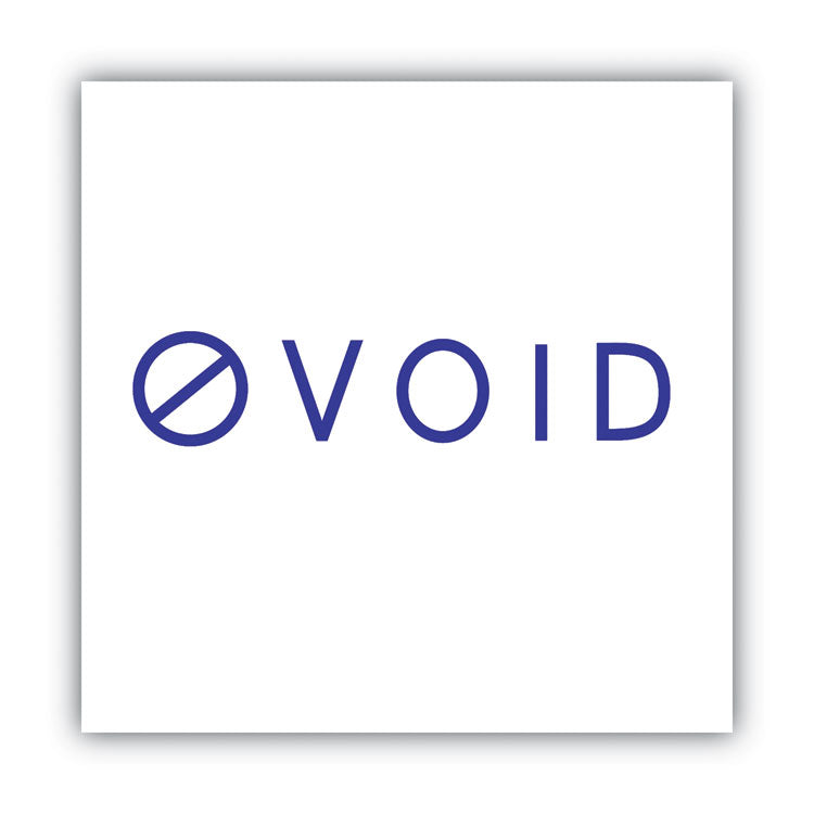 Pre-Inked Shutter Stamp, VOID, 1.63 x 0.5, Blue