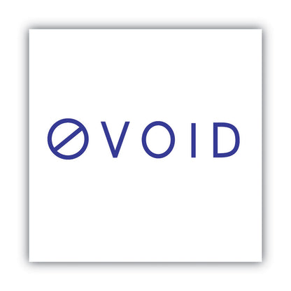 Pre-Inked Shutter Stamp, VOID, 1.63 x 0.5, Blue