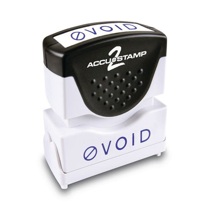 Pre-Inked Shutter Stamp, VOID, 1.63 x 0.5, Blue
