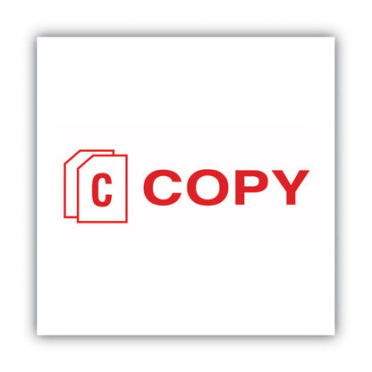 Pre-Inked Shutter Stamp, Red, COPY, 1.63 x 0.5