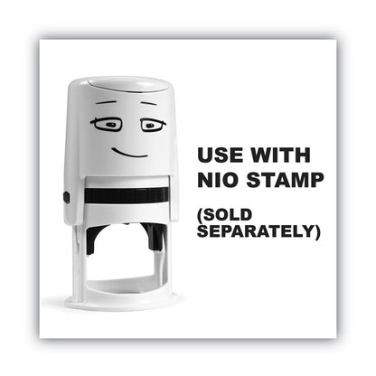 Ink Pad for NIO Stamp with Voucher, 2.75" x 2.75", Noble Blue