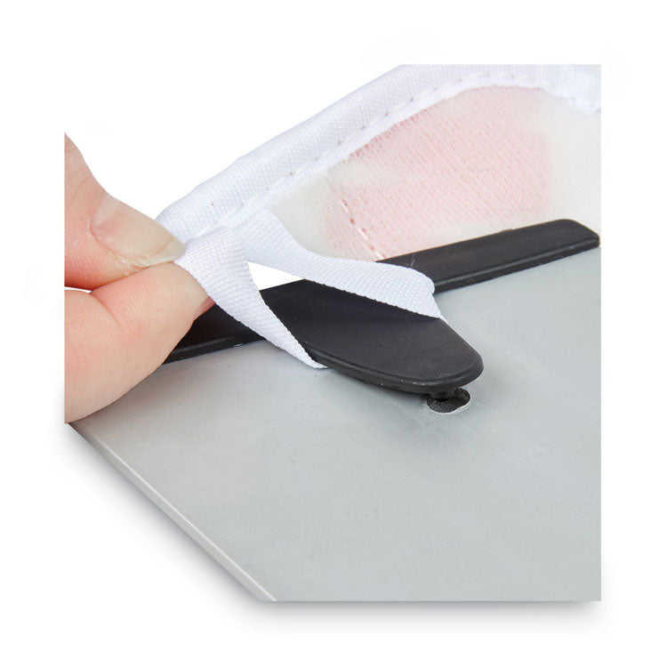 Easy Shine Applicator Pad, Microfiber, 18", White/Yellow, 10/Carton