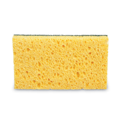 Niagara Medium Duty Scrubbing Sponge 74N, 3.6 x 6, 1" Thick, Yellow/Green, 20/Carton