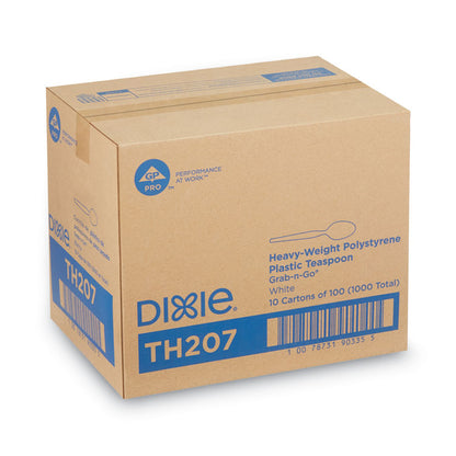 Plastic Cutlery, Heavyweight Spoon, White, 100/Box