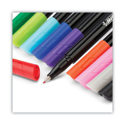 Intensity Porous Point Pen, Stick, Extra-Fine 0.4 mm, Assorted Ink and Barrel Colors, 10/Pack