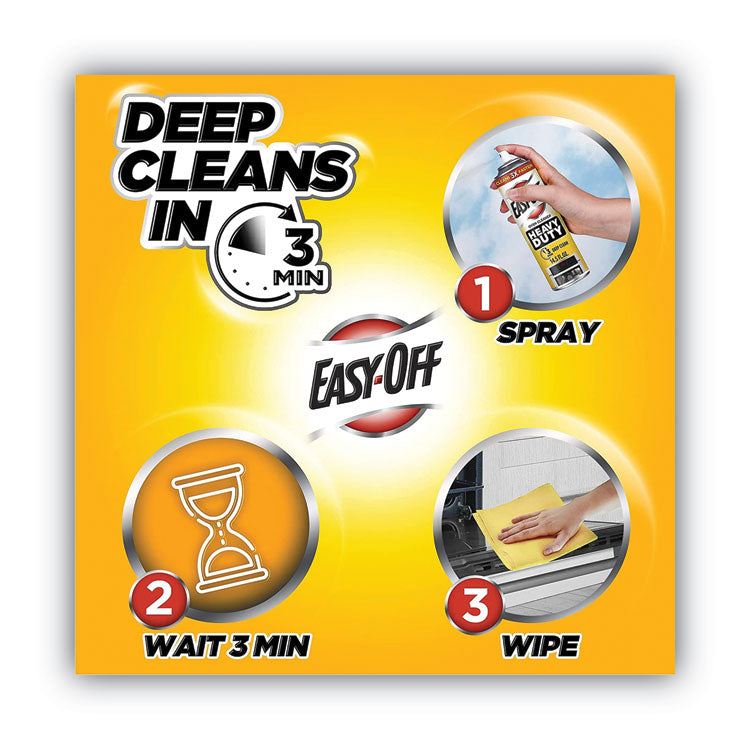 Heavy Duty Oven Cleaner, Foam, 14.5 oz Aerosol Spray, 12/Carton