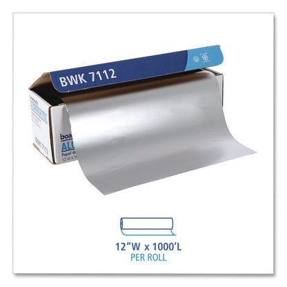 Standard Aluminum Foil Roll, 63 Gauge, 12" x 1,000 ft