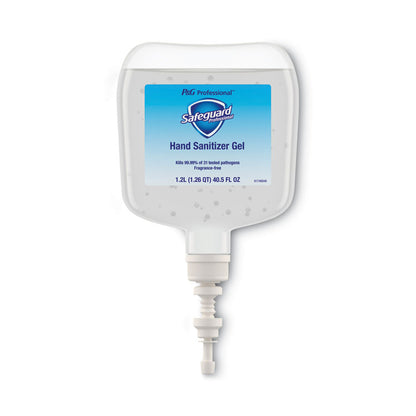 Antibacterial Gel Hand Sanitizer, 1,200 mL Refill, Fragrance-Free, 4/Carton