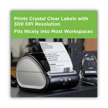 LabelWriter 5XL Series Label Printer, 53 Labels/min Print Speed, 5.5 x 7 x 7.38