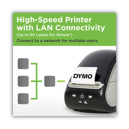 LabelWriter 550 Turbo Series Label Printer, 90 Labels/min Print Speed, 5.34 x 7.38 x 8.5