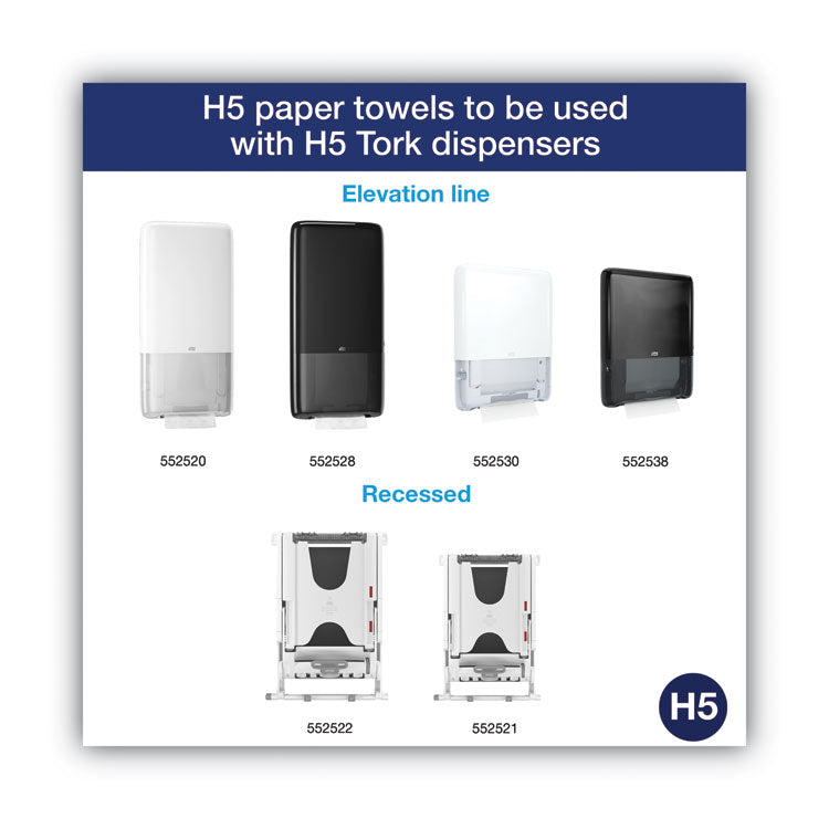 PeakServe Continuous Hand Towel, 1-Ply, 7.91 x 8.85, White, 270 Wipes/Pack, 12 Packs/Carton