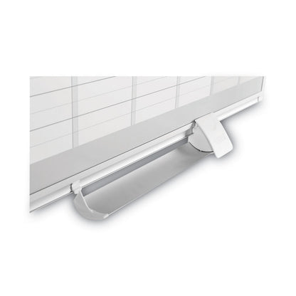 Magnetic Dry Erase Calendar Board, Weekly Planning/Scheduling, 36" x 24", White Surface, Satin Aluminum Frame