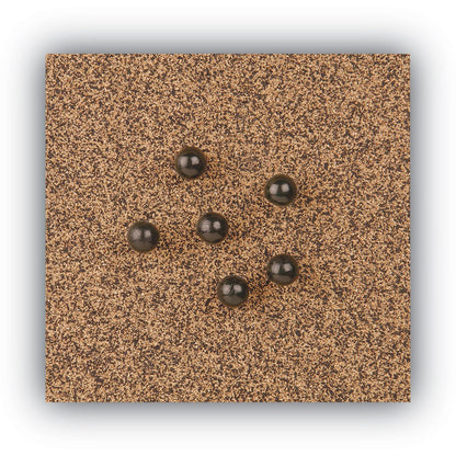 Tech Cork Board, 48" x 36", Tan Surface, Silver/Black Aluminum Frame