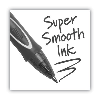 Gel-ocity Quick Dry Gel Pen, Retractable, Medium 0.7 mm, Black Ink, Black Barrel, Dozen
