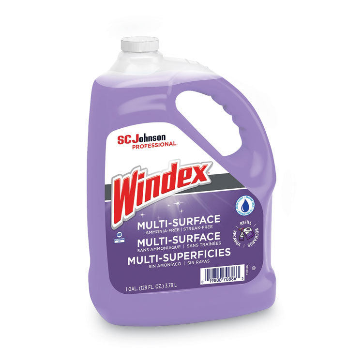 Non-Ammoniated Glass/Multi Surface Cleaner, 128 oz Bottle, 4/Carton